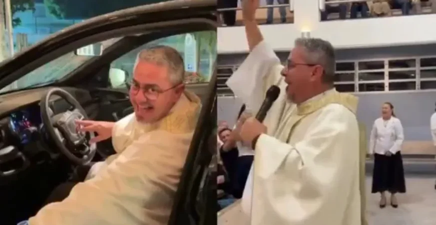 Padre ganha carro em rifa que ele mesmo organizou em Santa Catarina