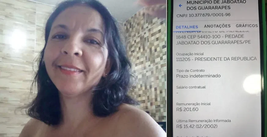 Mulher descobre em cadastro que é