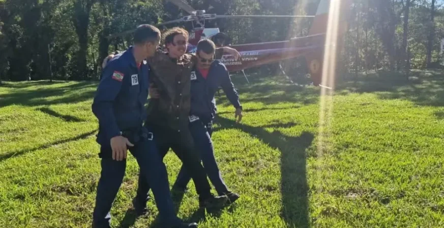 Trilheiro é encontrado vivo após 5 dias desaparecido em morro de Joinville