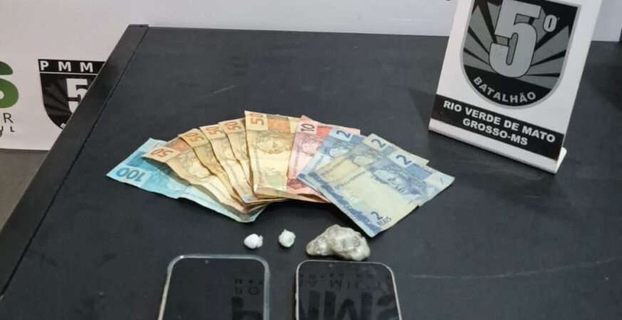 Polícia Militar prende dupla por tráfico de drogas em Rio Verde de MT
