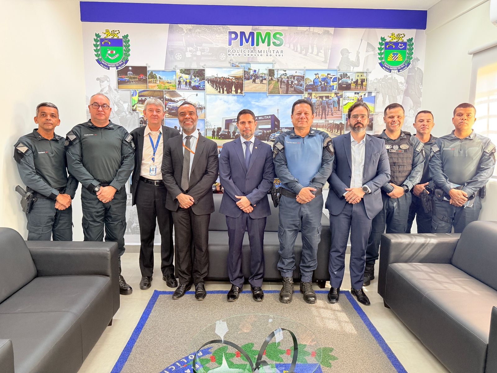 Polícia Militar recebe visita institucional de representantes do Ministério Público de Mato Grosso do Sul