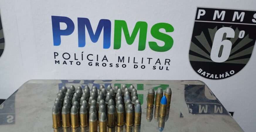 POLÍCIA MILITAR INTERVÉM EM CASO GRAVE DE VIOLÊNCIA DOMÉSTICA E APREENDE MUNIÇÕES EM CORUMBÁ