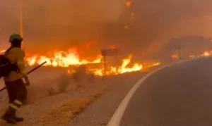 Incêndio na Espanha