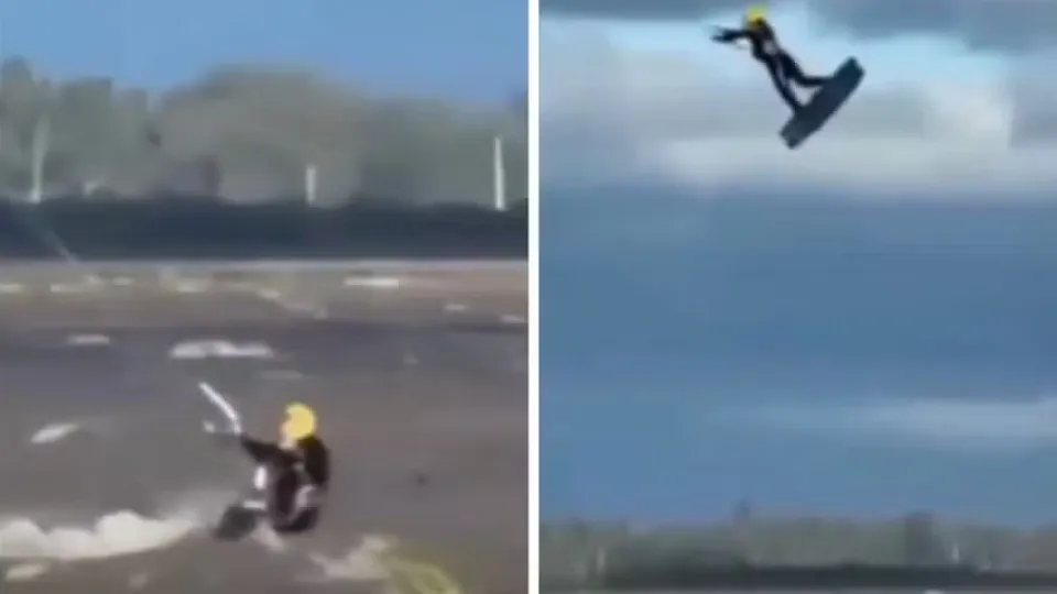 Namorada grava último salto de atleta antes de acidente fatal; vídeo