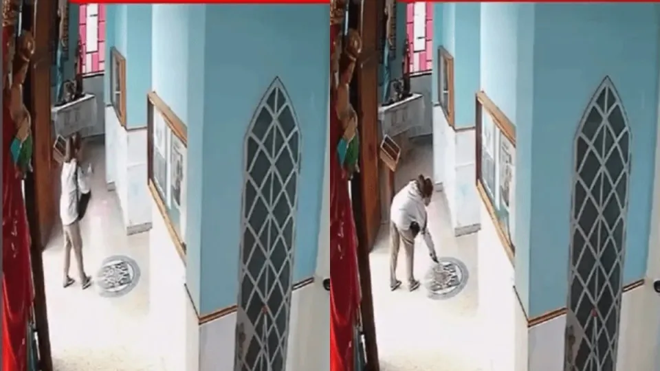 Mulher invade igreja e joga fezes sobre cruz no interior de SP; veja